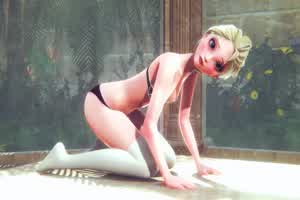 【冰雪奇缘】 女王艾莎皇家礼炮 贵族般的性爱  背景图片